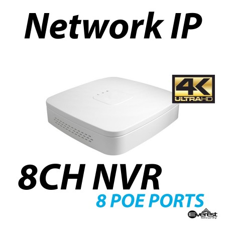 8 Channel NVR 4K 8 POE Mini