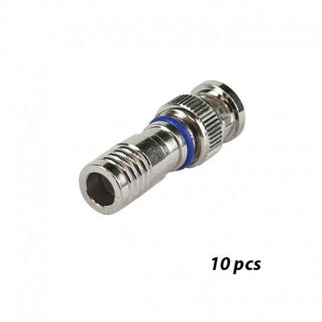 BNC compression connectors (Silver)