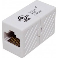 Cat5 Inline Coupler UL Listed WHITE