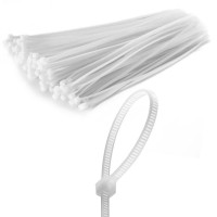 8in cable wrap WHITE 100 PIECES