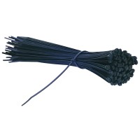 8in cable wrap BLACK, 100 pieces