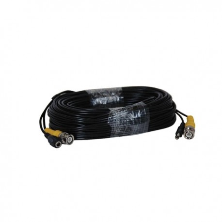 Siamese cable with audio 100ft (black)